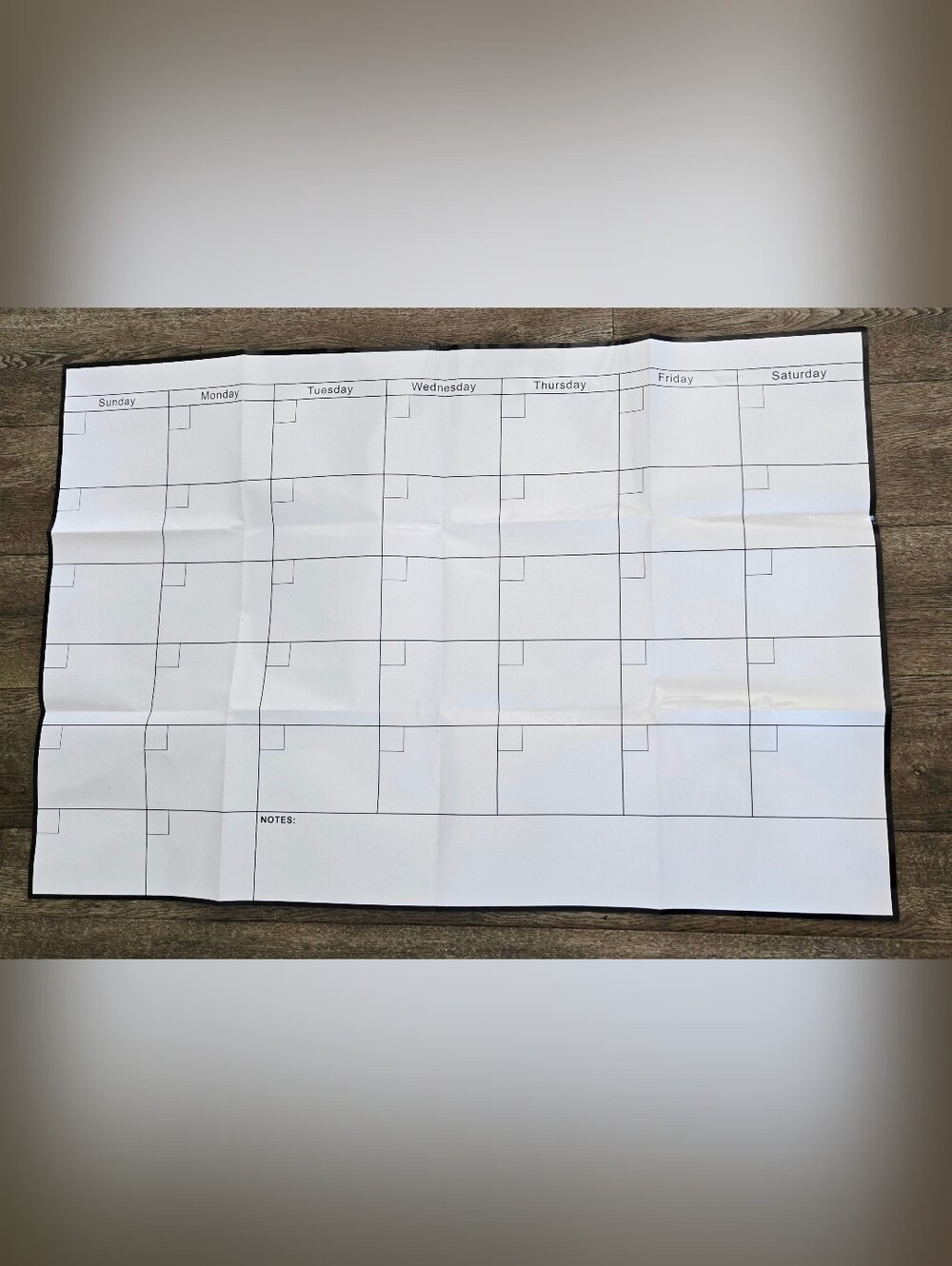 Large Reusable Dry Erase Monthly Wall Calendar 48" x 32" with Marker & Stickers